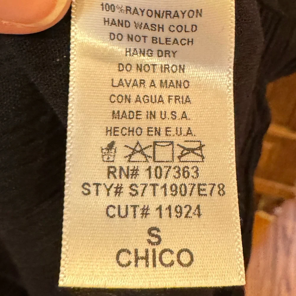 Black Wrap Crop Top with Ties, Adjustable - Picture 7 of 8